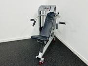 Nautilus Nitro Incline Press Machine on a black floor with white walls